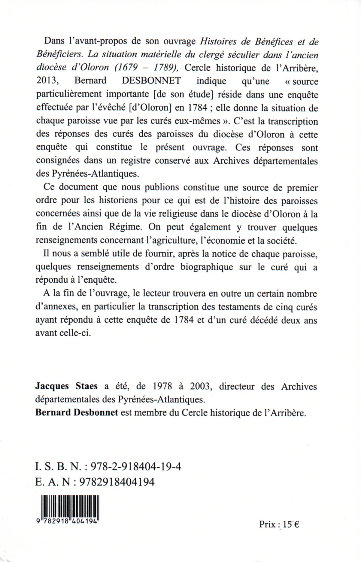 Les paroisses du diocèse d'Oloron en 1784 – Image 2