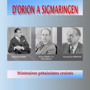 Couverture du livre "D'ORION A SIGMARINGEN"