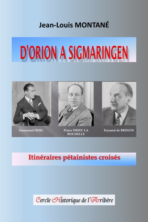 Couverture du livre "D'ORION A SIGMARINGEN"